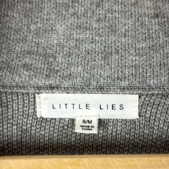 Anthropologie Little Lies Grey Open Cardigan/Coatigan Size S/M - Picture 3 of 8